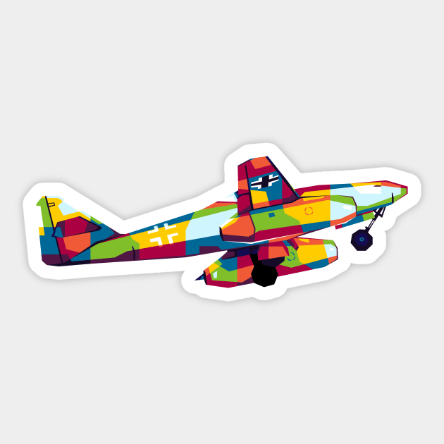 ME 262 Aircraft Sticker by wpaprint